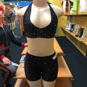 Two piece high waist spandex set